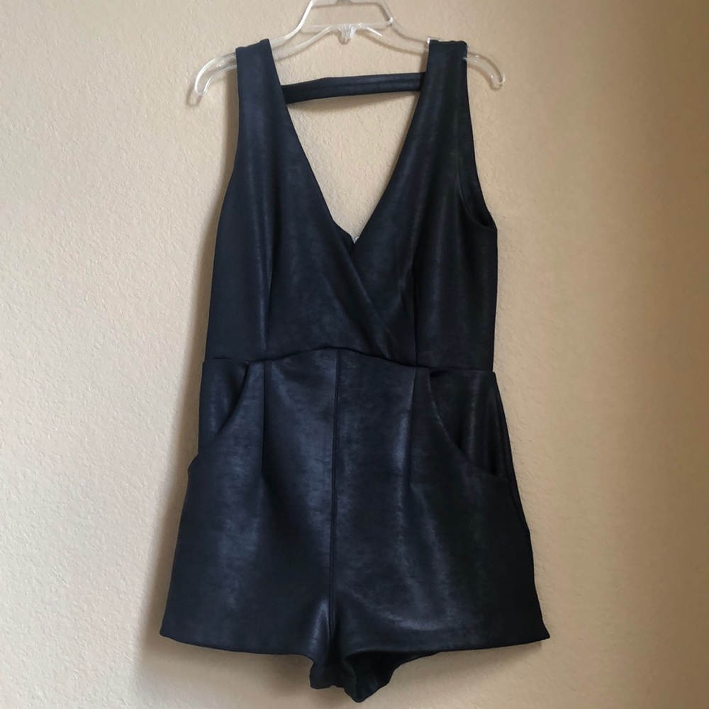 Black Free People Romper